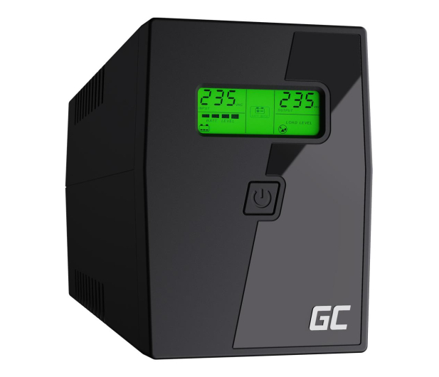 Green Cell Outlet UPS (600VA/360W, 2x Schuko, AVR, LCD) - 1554908 - zdjęcie